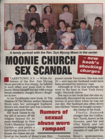 Scandal in Rev. Moon's Unification Church